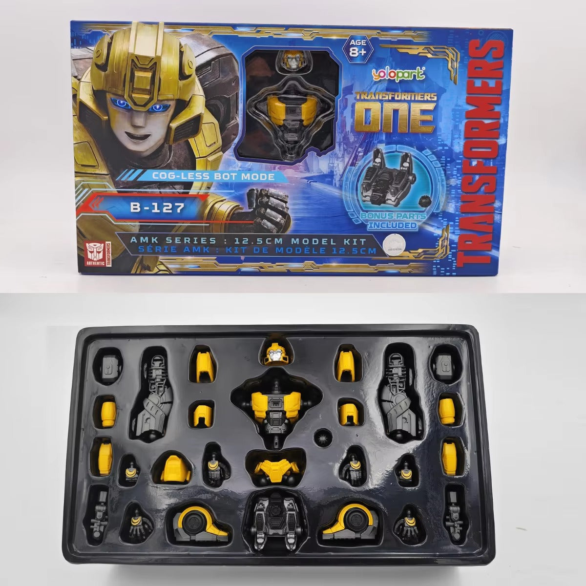 YOLOPARK Transformers One Bumblebee Cog-less Mode,4.92 Inch